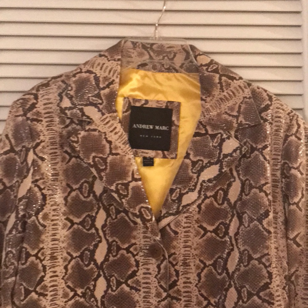 Leather Python Print Suit - image 3